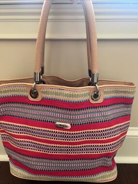 Delrio “Precio” Multicolor Woven Tote Bag | Excellent Condition | New With Tags